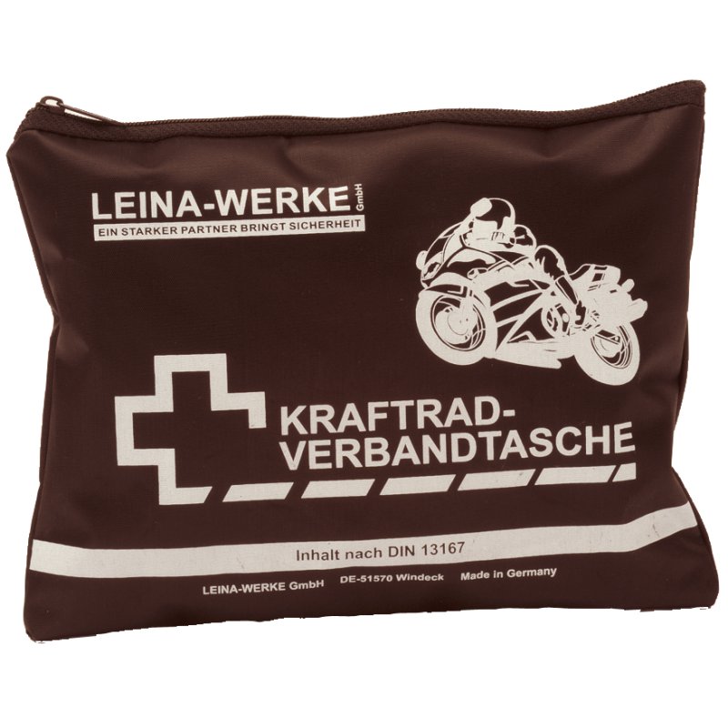 LEINA-WERKE first aid bag for car, DIN 13167 contents, black
